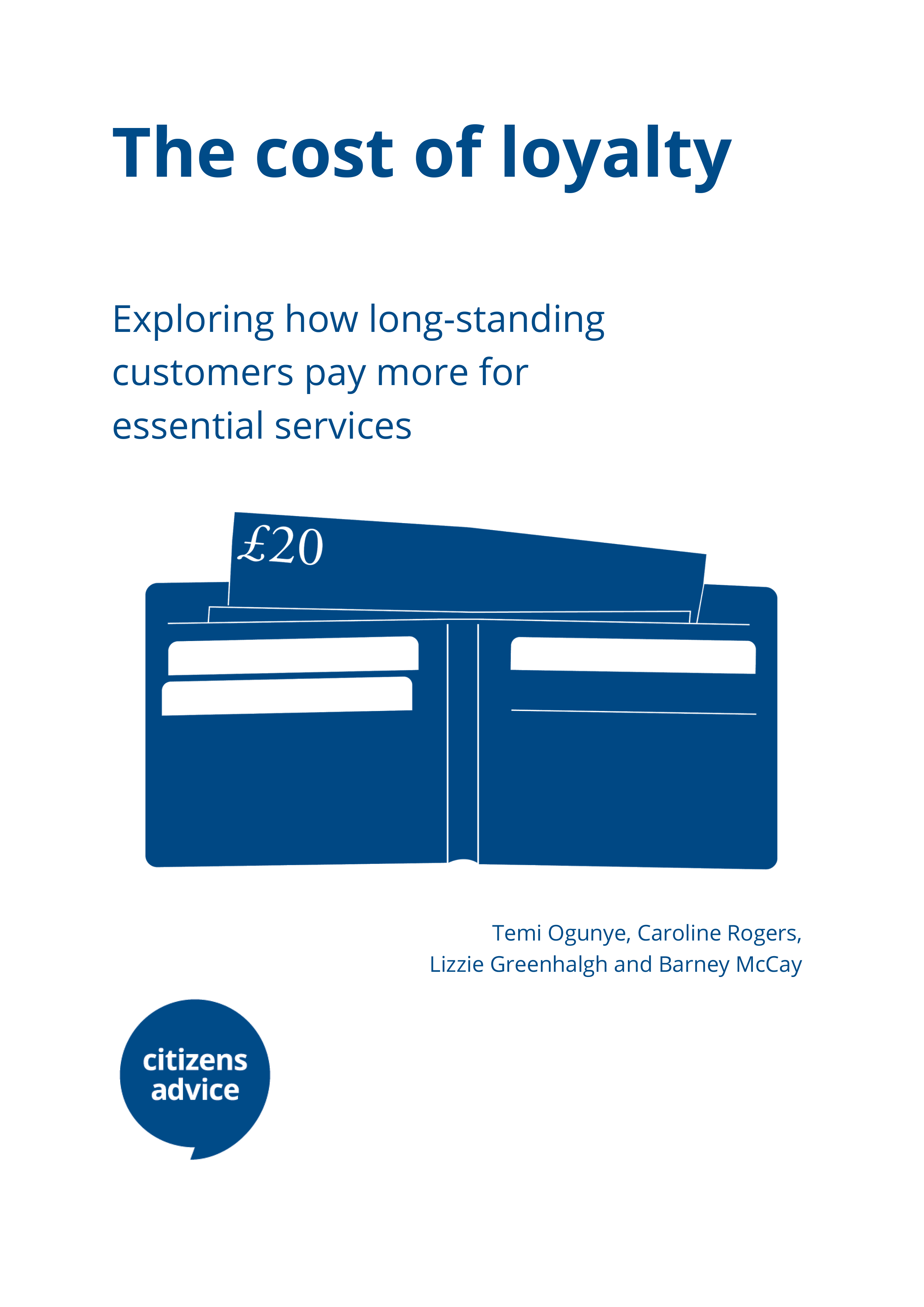 The cost of loyalty report cover