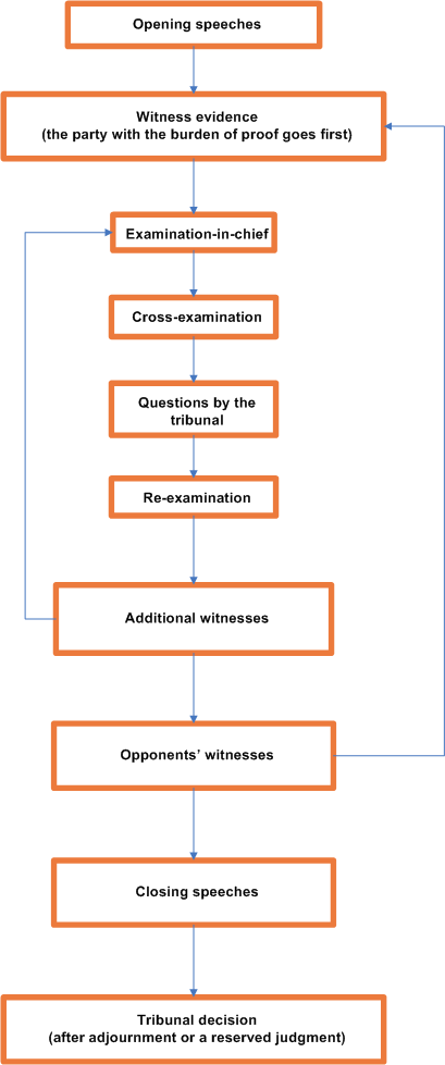 Flow Chart Of Hearing Process