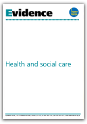 Health and social care evidence cover