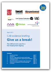 Give us a break report cover