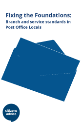 Cover image for Citizens Advice report Fixing the foundations